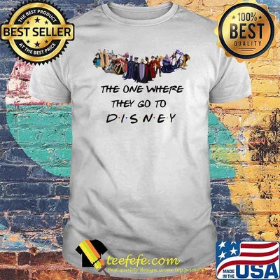 The One Where They Go To Disney Villains Movie Shirt