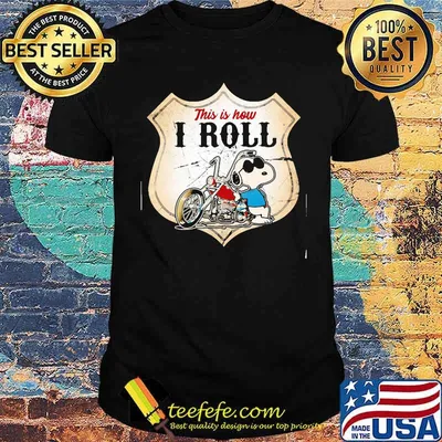 This Is How I Roll Police Motorcycle Snoopy Shirt