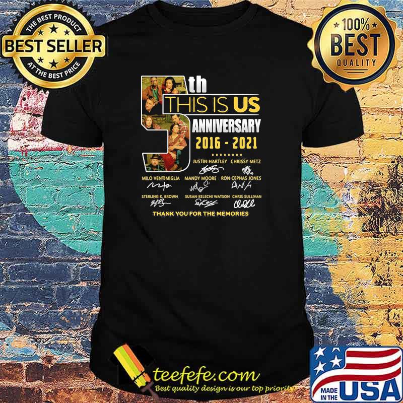 This Is Us 5th Anniversary 2016 2021 Signature Shirt This Is Us 5th Anniversary 2016 2021 Signature Shirt