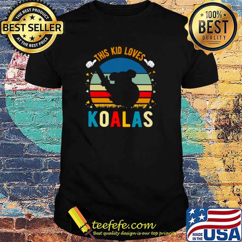This Kid Loves Koalas Vintage Retro shirt