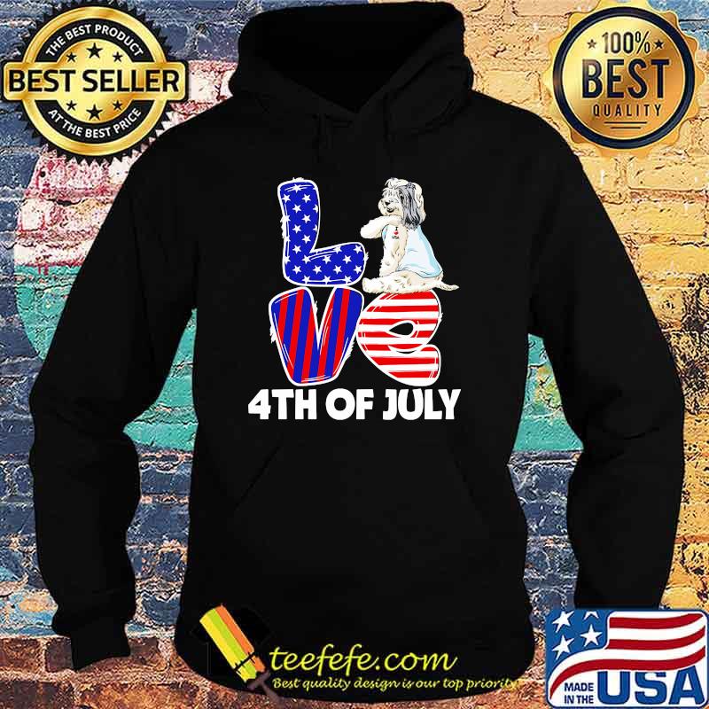 Tibetan Terrier Love 4th of July Independence day Hoodie Tibetan Terrier Love 4th of July Independence day Hoodie