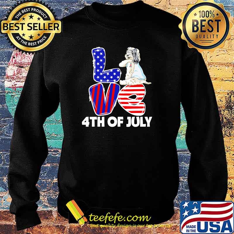 Tibetan Terrier Love 4th of July Independence day Sweater Tibetan Terrier Love 4th of July Independence day Sweater