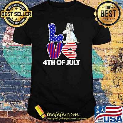 Tibetan Terrier Love 4th of July Independence day shirt