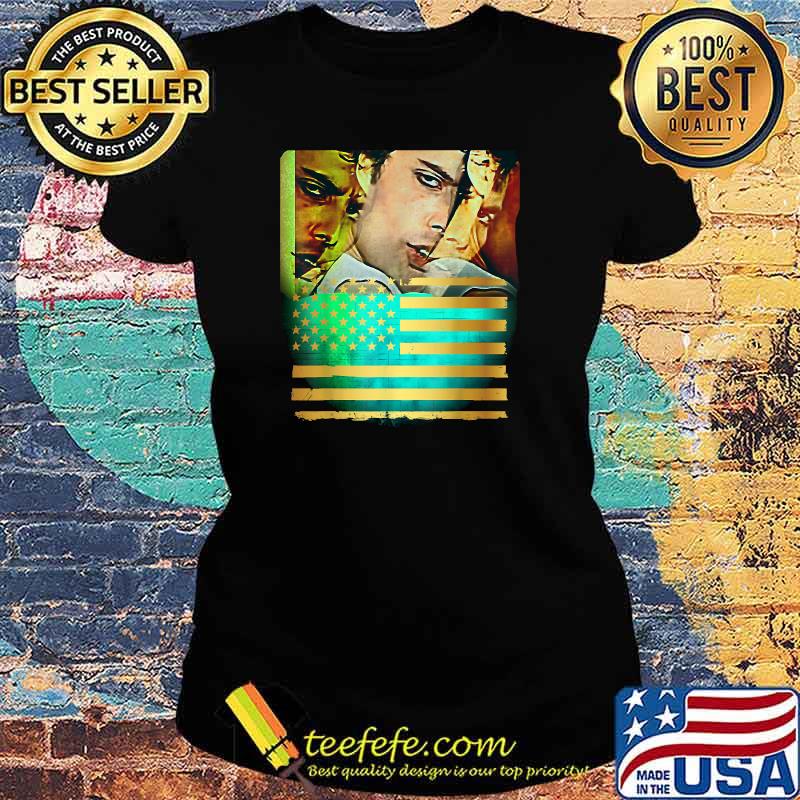 Triple Glaring Eyes on Golden Flag Patriotic Shirt Ladies tee Triple Glaring Eyes on Golden Flag Patriotic Shirt Ladies tee