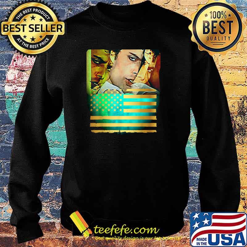 Triple Glaring Eyes on Golden Flag Patriotic Shirt Sweater Triple Glaring Eyes on Golden Flag Patriotic Shirt Sweater