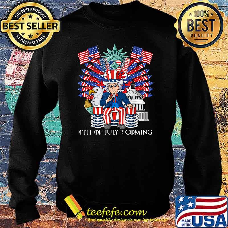 Uncle Sam Throne 4th Of July USA Patriotic Boys Kids Teens Shirt Sweater Uncle Sam Throne 4th Of July USA Patriotic Boys Kids Teens Shirt Sweater