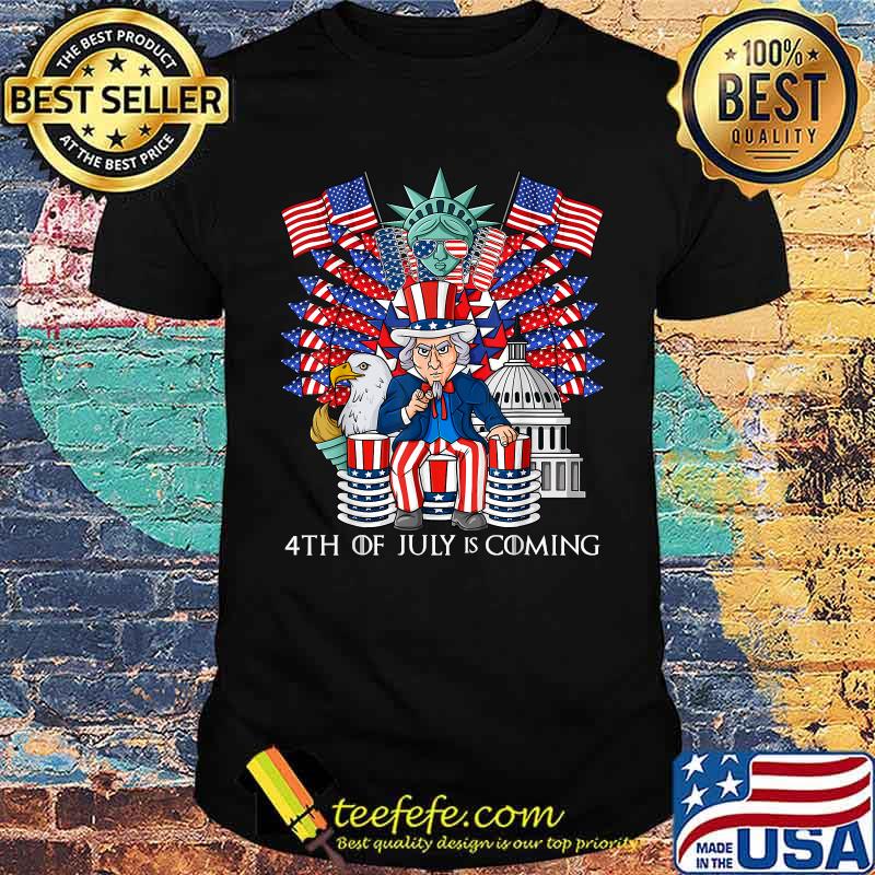 Uncle Sam Throne 4th Of July USA Patriotic Boys Kids Teens Shirt Uncle Sam Throne 4th Of July USA Patriotic Boys Kids Teens Shirt