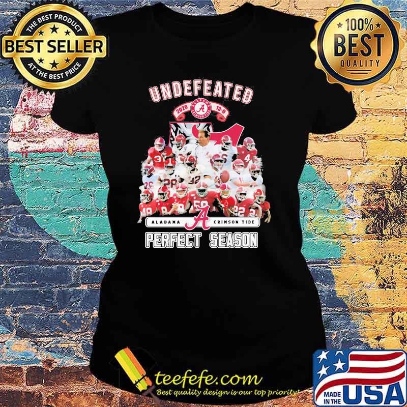 Undefeated Alabama Crimson Tide Perfect Season Shirt Ladies tee Undefeated Alabama Crimson Tide Perfect Season Shirt Ladies tee
