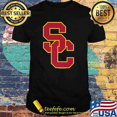 University of Southern California NCAA USC Lockup Logo Shirt