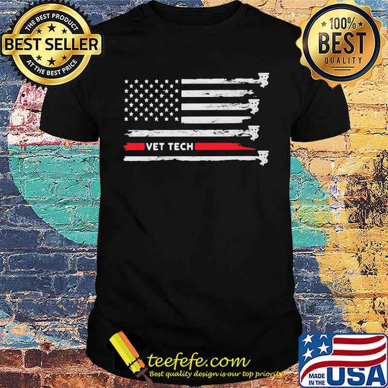 Vet Tech American Flag Shirt Vet Tech American Flag Shirt