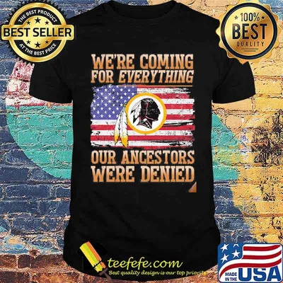 We Are Coming For Everything Our Ancestors Were Denied Native American Flag Shirt