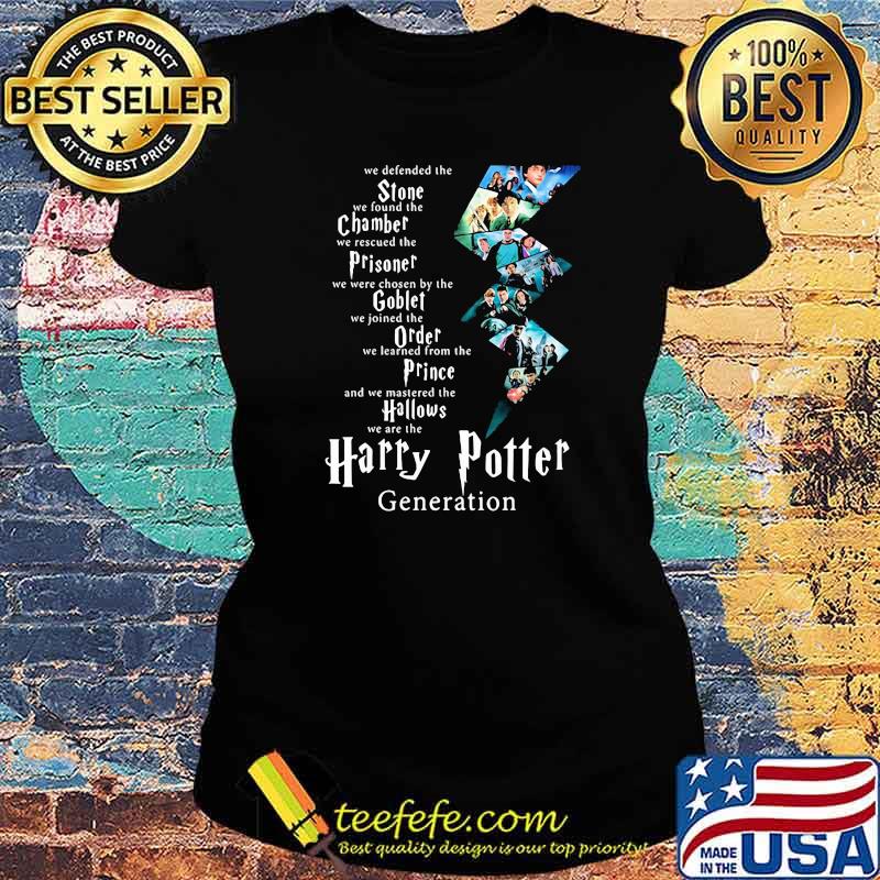 We Defended The Stone We Found The Chamber Prisoner Goblet Harry Potter Generation Shirt Ladies tee We Defended The Stone We Found The Chamber Prisoner Goblet Harry Potter Generation Shirt Ladies tee