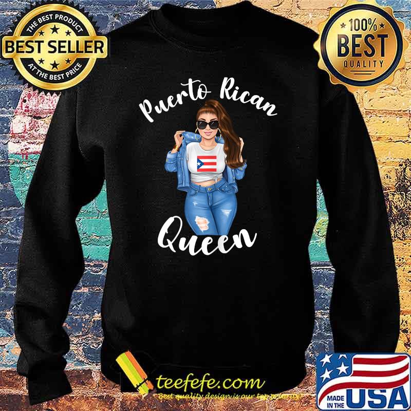Womens Puerto Rican Queen Proud Mexican Latin Sunshine Sassy Shirt Sweater Womens Puerto Rican Queen Proud Mexican Latin Sunshine Sassy Shirt Sweater