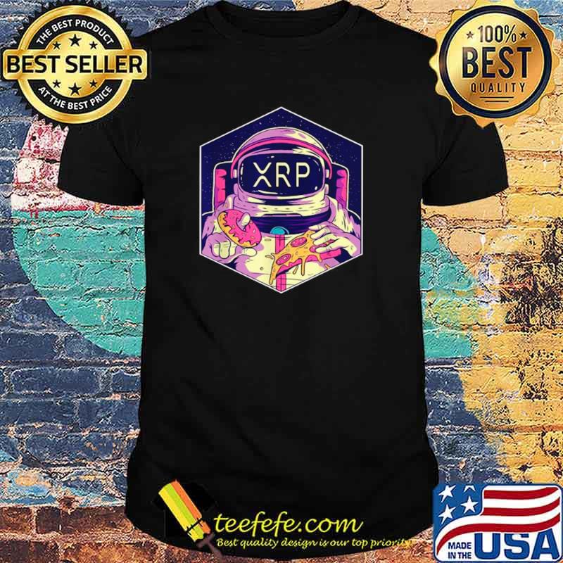 XRP Symbol Crypto Currency To The Moon Astronaut shirt
