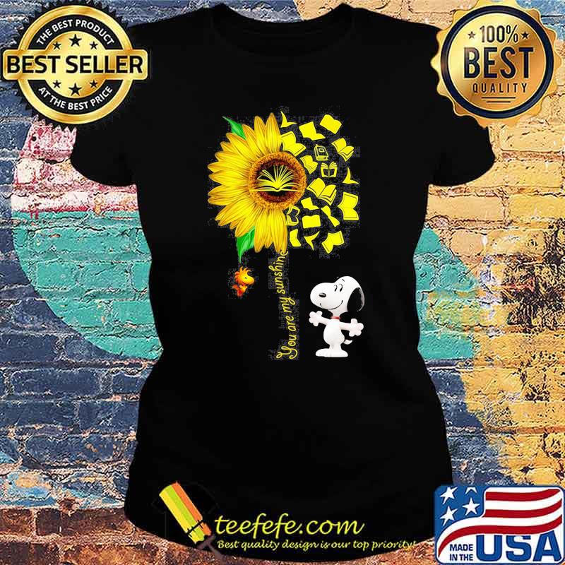 You Are My Sunshine Snoopy Books Shirt Ladies tee You Are My Sunshine Snoopy Books Shirt Ladies tee