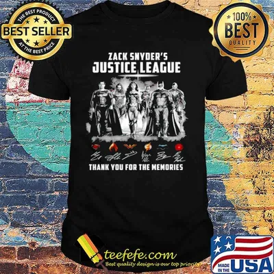 Zack Snyders Justice League thank you for the memories shirt