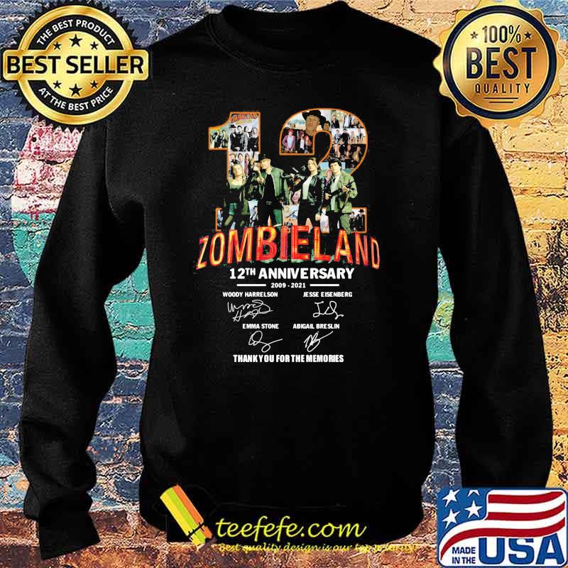 Zombieland 12th Anniversary 2009 2021 Thank You For The Memories Signature Shirt Sweater Zombieland 12th Anniversary 2009 2021 Thank You For The Memories Signature Shirt Sweater