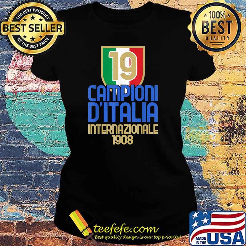 19 Volte Campioni d'Italia Amala Tifosi Nerazzurri 1908 Ladies tee 19 Volte Campioni d'Italia Amala Tifosi Nerazzurri 1908 Ladies tee