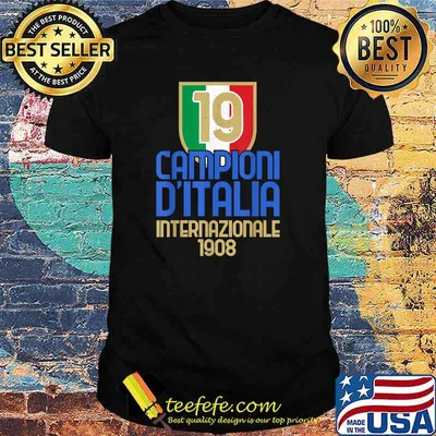 19 Volte Campioni d'Italia Amala Tifosi Nerazzurri 1908 shirt