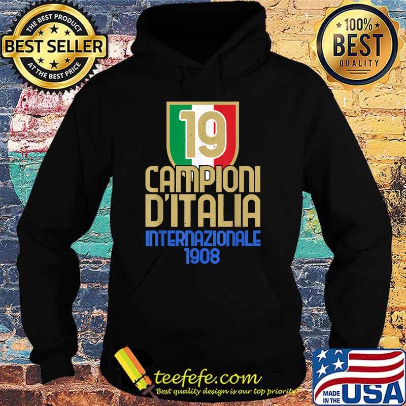 19 Volte Campioni d'Italia Amala Tifosi Nerazzurri Scudetto 1908 Hoodie 19 Volte Campioni d'Italia Amala Tifosi Nerazzurri Scudetto 1908 Hoodie