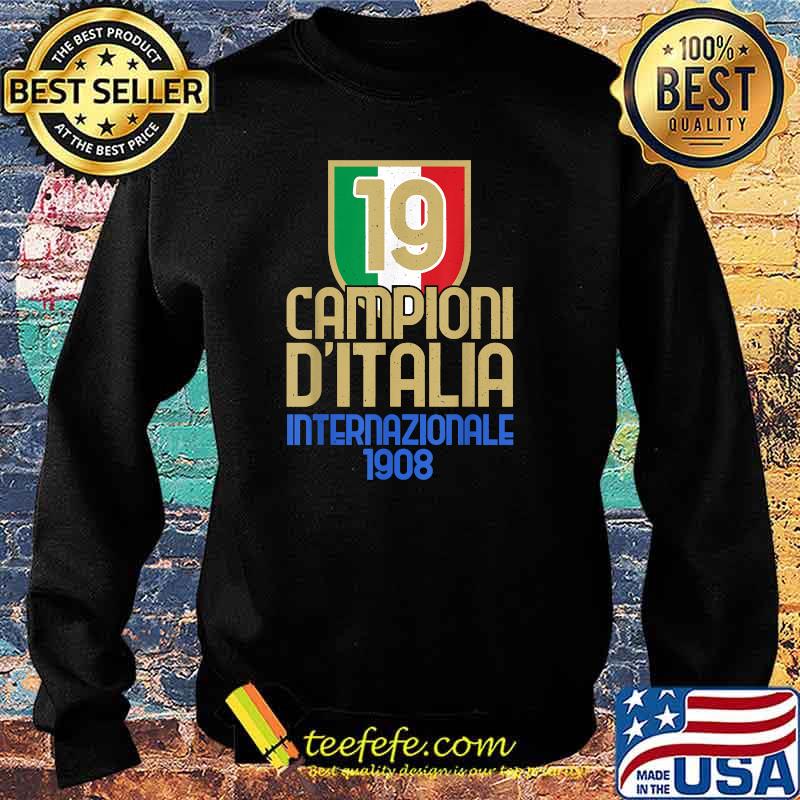 19 Volte Campioni d'Italia Amala Tifosi Nerazzurri Scudetto 1908 Sweater 19 Volte Campioni d'Italia Amala Tifosi Nerazzurri Scudetto 1908 Sweater