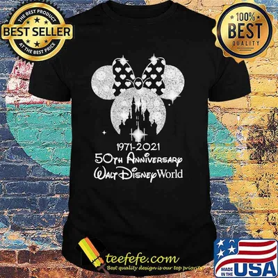 1971 2021 50th Anniversary Walt Disney World Minnie Shirt