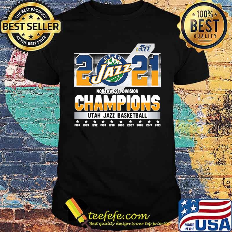 2021 northwest division champions UTAH jazz basketball shirt