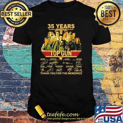 35 Years 1986 2021 Top Gun Thank You For The Memories Signature Shirt