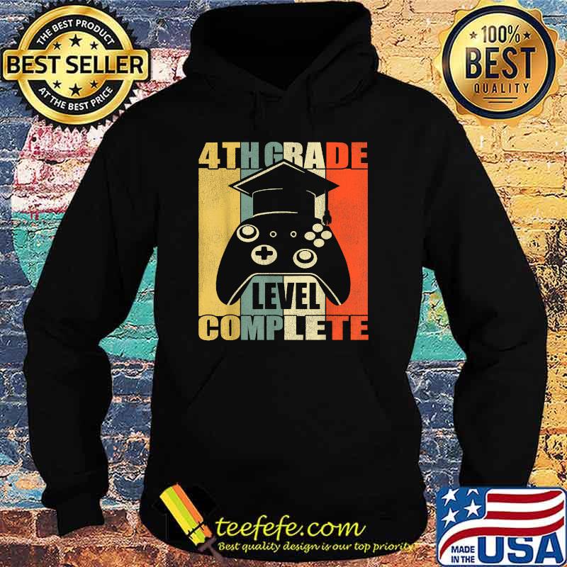 4th Grade Level Complete. Gamer Class Of 2021 Graduation Vintage Shirt Hoodie 4th Grade Level Complete. Gamer Class Of 2021 Graduation Vintage Shirt Hoodie