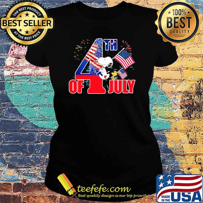 4th of July independence snoopy and woodstock Ladies tee 4th of July independence snoopy and woodstock Ladies tee
