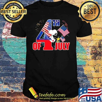 4th of July independence snoopy and woodstock shirt