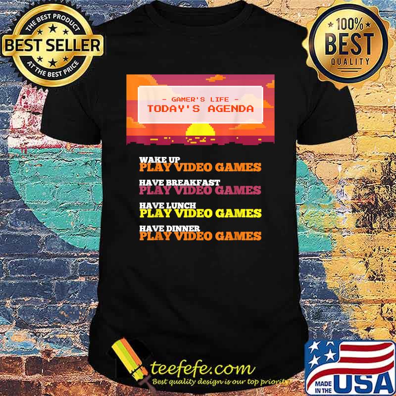 A Day In The Life of a Gamer Retro T-Shirt A Day In The Life of a Gamer Retro T-Shirt