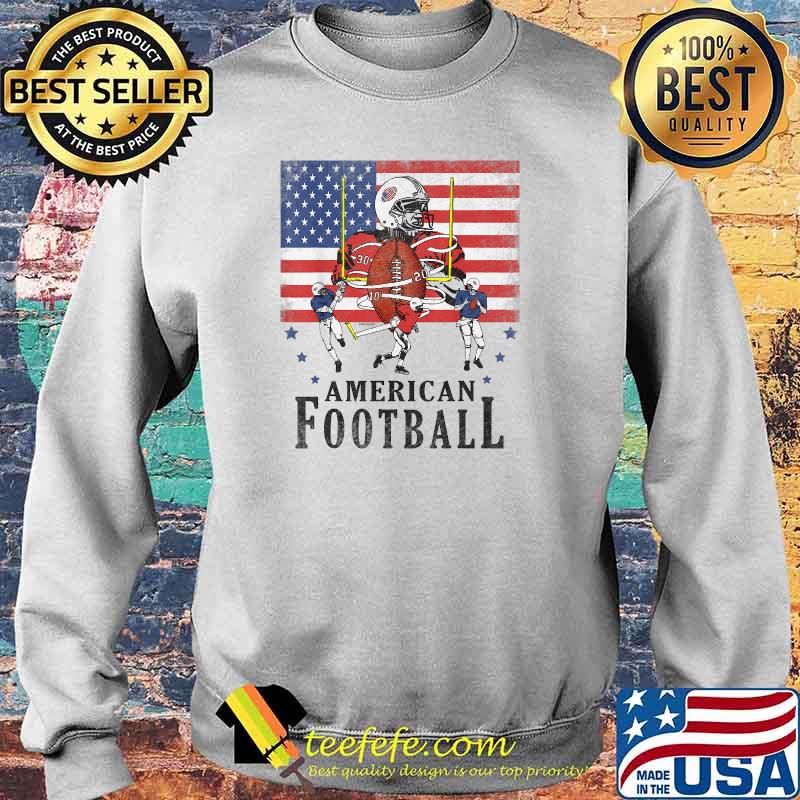 American Football American Flag T-Shirt Sweater American Football American Flag T-Shirt Sweater