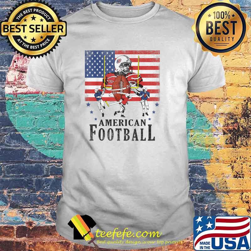 American Football American Flag T-Shirt
