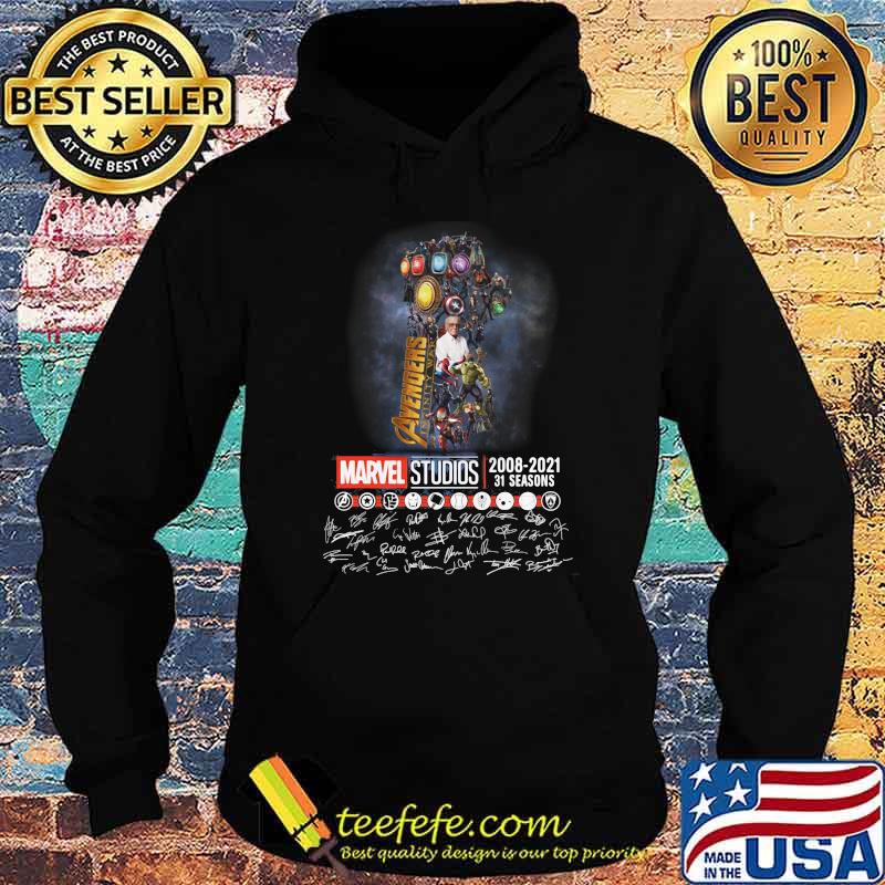 Avengers Marvel Studio 2008 2021 31 Seasons Signature Shirt Hoodie Avengers Marvel Studio 2008 2021 31 Seasons Signature Shirt Hoodie