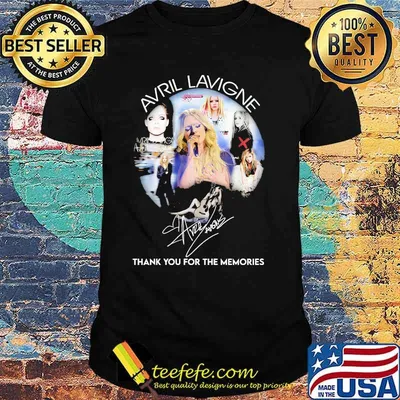 Avril Lavigne Thank You For The Memories Signature Shirt