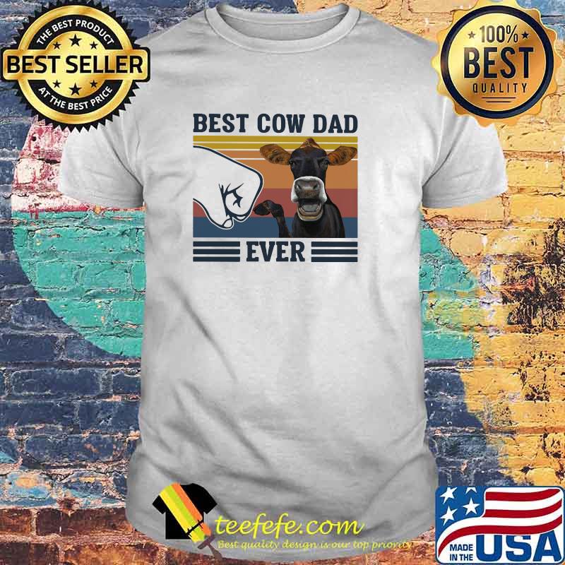 Best Cow Dad Ever Vintage Shirt
