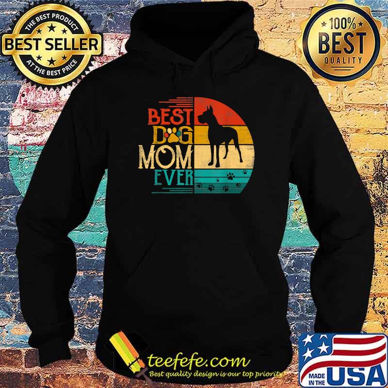 Best dog mom ever Dane Vintage Dog Hoodie Best dog mom ever Dane Vintage Dog Hoodie