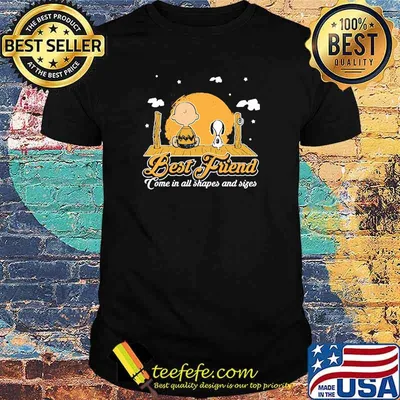 Best Friend Come In All Shapes And Sizes Moon Snoopy Charlie Shirt