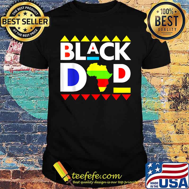 Black Dad Juneteenth King Father Africa T-Shirt