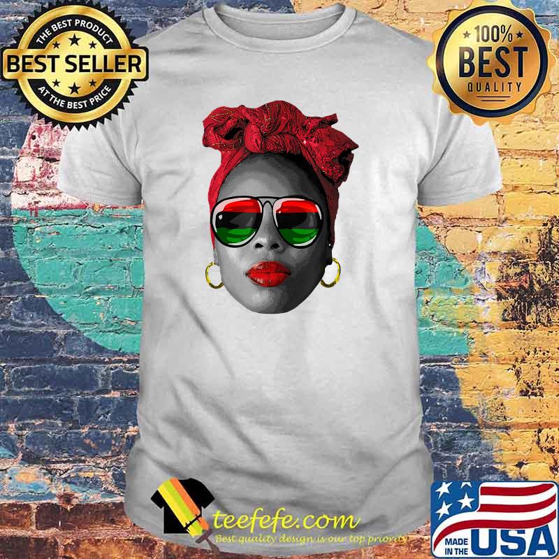Black Queen Afro Unapologetically Dope - Melanin Girl Art T-Shirt