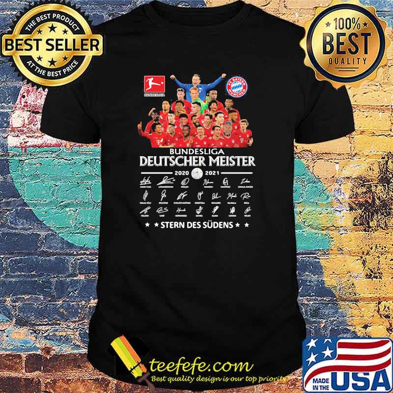 Bundesliga deutscher meister 2020 2021 stern des sudens signature shirt