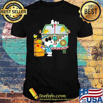 Bus Hippie snoopy vacation summer shirt
