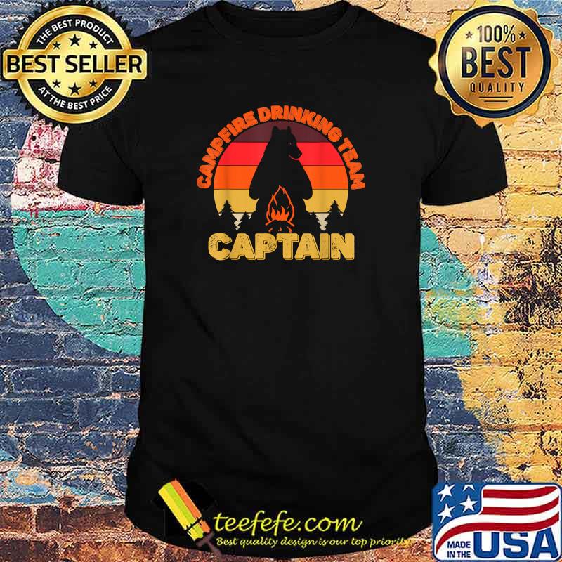 Campfire Drinking Team Captain Camping Bears Vintage Shirt Campfire Drinking Team Captain Camping Bears Vintage Shirt