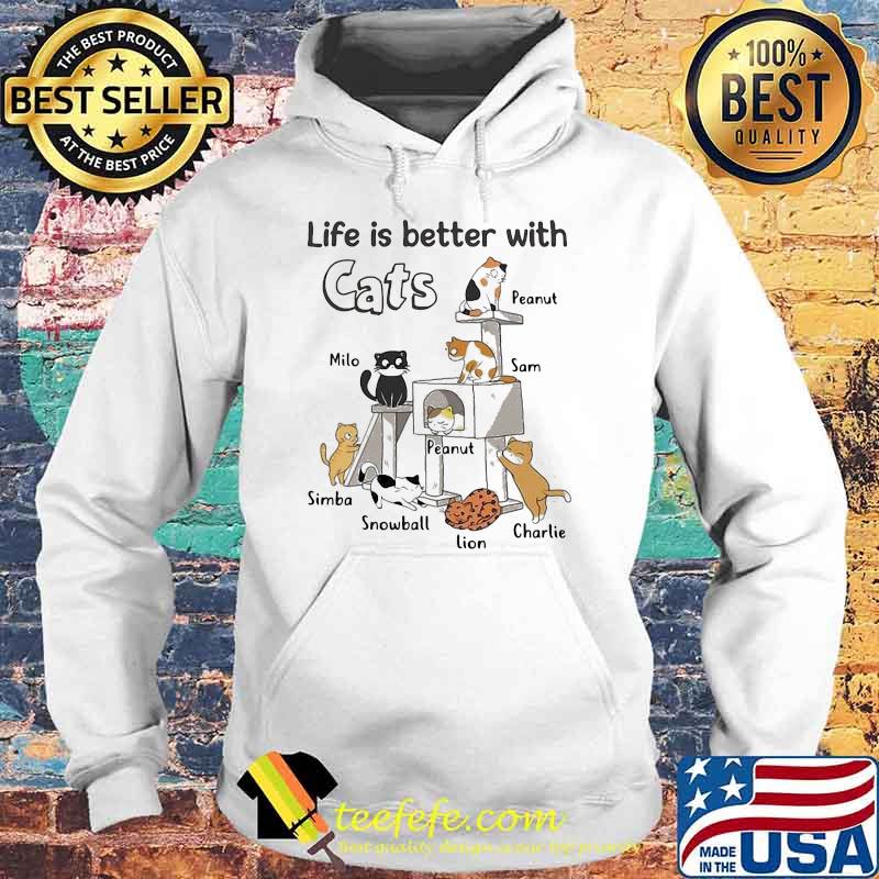 Cat Tower Life Is Better With Cat Shirt Hoodie Cat Tower Life Is Better With Cat Shirt Hoodie