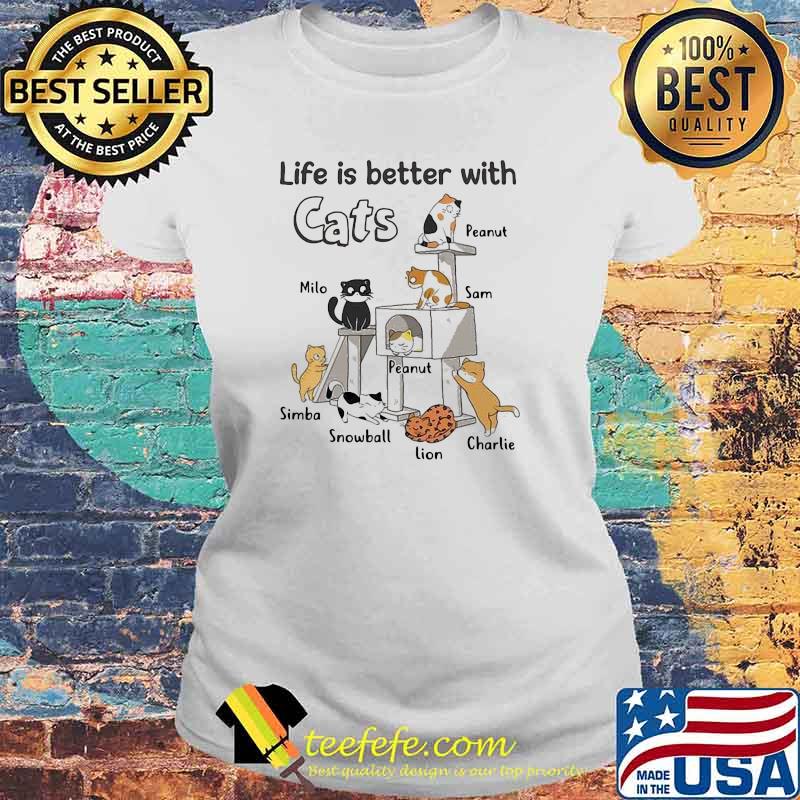 Cat Tower Life Is Better With Cat Shirt Laides tee Cat Tower Life Is Better With Cat Shirt Laides tee