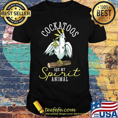 Cockatoo Are My Spirit Parrot Animal Funny T-Shirt