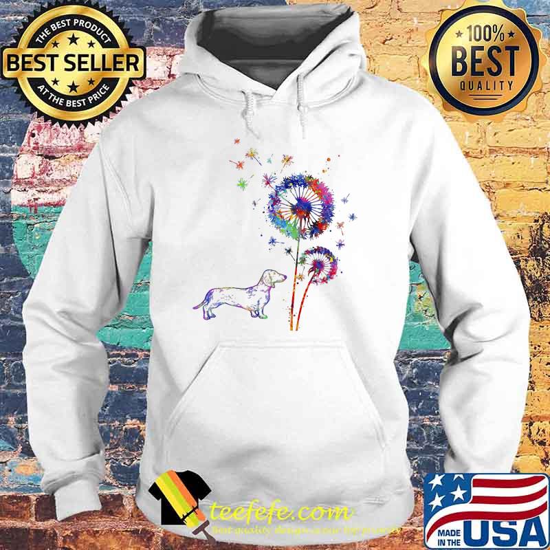 Dachshund Dandelion WaterColor Flower Hoodie Dachshund Dandelion WaterColor Flower Hoodie