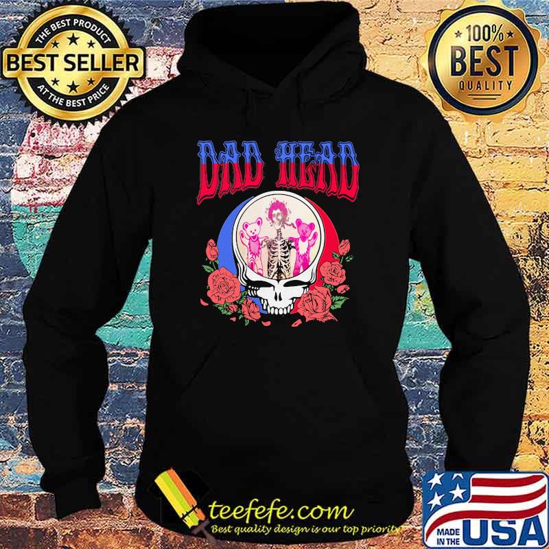 Dad head grateful dead dancing bear skull rose Hoodie Dad head grateful dead dancing bear skull rose Hoodie