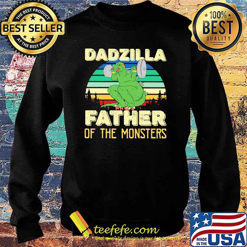 Dadzilla Father Of The Monster Weight Lifting Vintage Sweater Dadzilla Father Of The Monster Weight Lifting Vintage Sweater